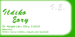 ildiko eory business card